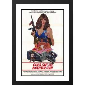 Guns, Sin and Bathtub Gin 32x45 Framed and Double Matted Movie Poster 