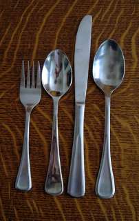 17 PIECES HAMPTON STEPHANIE STAINLESS STEEL FLATWARE  