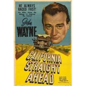  California Straight Ahead (1937) 27 x 40 Movie Poster 