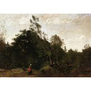 FRAMED oil paintings   Jean Baptiste Corot   24 x 16 inches   Forest 