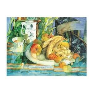 Large Plate of Fruit   Poster by Shirley Trevena (28x22)  