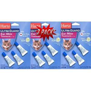  Hartz UltraGuard Earmite Treatment for Cats 3 Pack