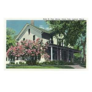   Helen M. Plum Library Building Giclee Poster Print, 32x24 Home