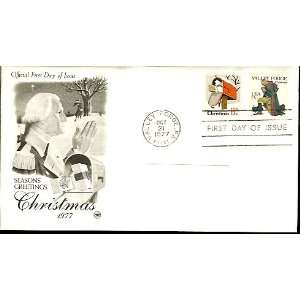  United States First Day Cover Stamps   Christmas 1977 