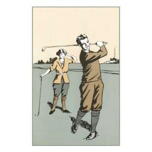  Golfing in Plus Fours Premium Giclee Poster Print, 18x24 