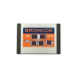   Score Board Desk Clock  Denver Broncos