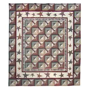 Patchwork Theme Woodland Star and Geese Duvet Cover Queen 98 x 88 