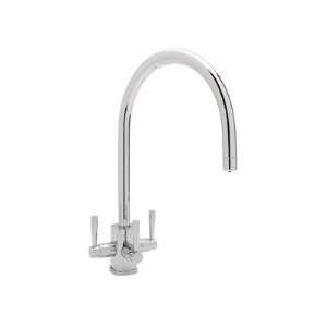 Rohl Contemporary Triflow 3 Lever Bar Faucet W/ C Spout & W/ Filter 