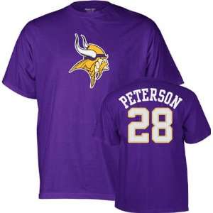   Vikings Adrian Peterson Name & Number T Shirt