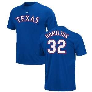  Josh Hamilton Texas Rangers Majestic Short Sleeve T Shirt 