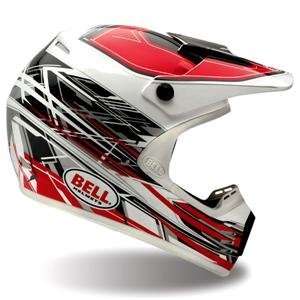  Bell SC R Vector Helmet   Large/Red/Silver Automotive