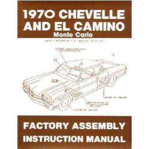   CHEVROLET CHEVELLE EL CAMINO Assembly Manual Book 