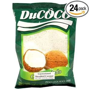 DuCoco, Uns Shredded Coconut, 3.53 Ounce Units (Pack of 24)  