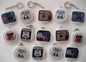 MUSTANG~ROUTE 66~JACK DANIELS~14Key Chain Set~New~CARS  