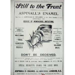  1900 Advertisement AspinallS Enamel Decorative London 