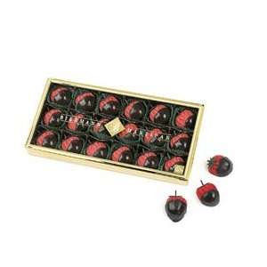 Marzipan Strawberries Dipped in Rich Dark Chocolate  