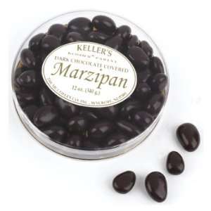 Dark chocolate panned marzipan, 12 oz.  Grocery & Gourmet 
