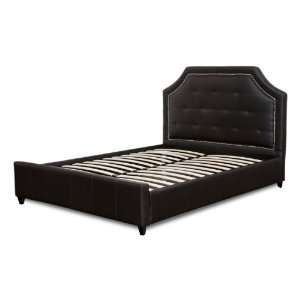  Savannah Eastern King Size Bonded Leather Tufted Bed with 