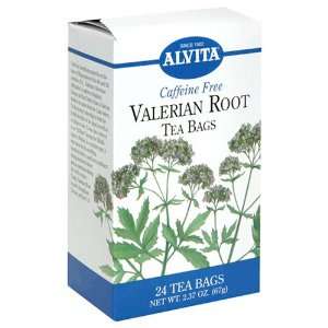  Alvita Tea Bags, Valerian Root, Caffeine Free, 24 tea bags 
