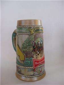   Budweiser Ceramarte Brazil California LE Clydesdales Stein CS 56 EXC