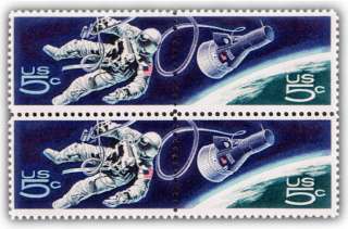 America in Space Gemini Space Twins on Postage Stamps  