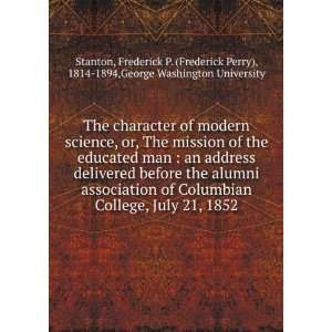   alumni association of Columbian College, July 21, 1852 Frederick P