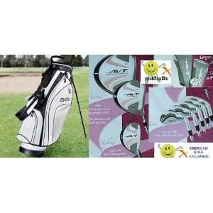  Affinity Ladies Avt Pink Golf Club Set w/Stand Bag & Free 