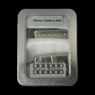 Porter Pickups Anthem PAF Guitar Humbucker Set Nickel  