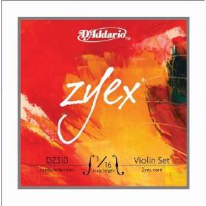  10 Zyex Violin String 1/16 Scale Med Tension Sets DZ310 