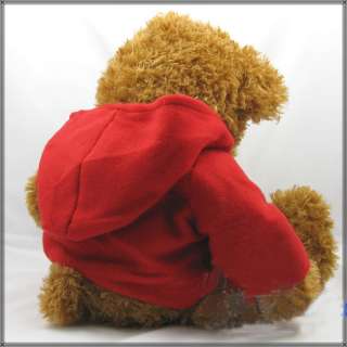 Super CUTE Red Coat Teddy Bear Plush Toy Doll 25H  