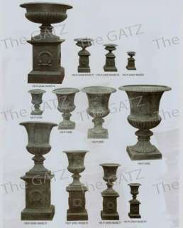 Container of Cast Iron Urns Wholesale  