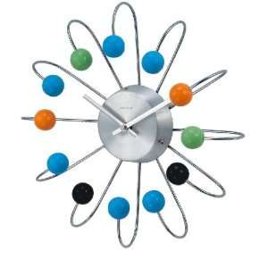  Colored Ball Wall Clock   Curved