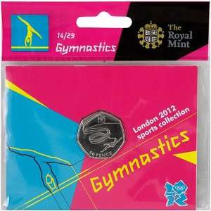   London 2012 Sports Collection Gymnastics 50p Coin