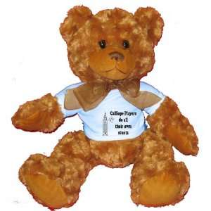 Calliope Players do all their own stunts Plush Teddy Bear with BLUE T 
