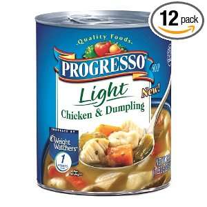 Progresso Light Soup, Chicken and Dumpling, 18.5 Ounce Cans (Pack of 