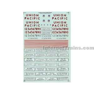   Diesel Decal Set   Union Pacific (UP) w/Energy Slogans Toys & Games