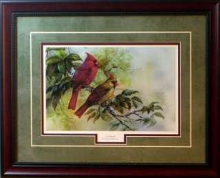 Gamini Ratnavira Framed Bird Print CARDINAL  