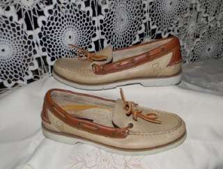   SIDER BOAT SHOES SIZE 6.5M LEATHER UPPERS REAL NICE CONDITION  