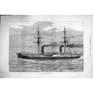    1876 Ironclad Fleet Ship H.M.S. Inflexible Fine Art