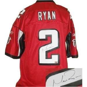  Matt Ryan signed Atlanta Falcons Red Reebok EQT Jersey  Ryan 