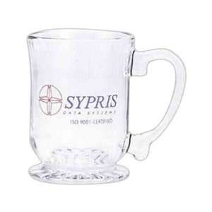  Corvino   Glass mug with an ear shaped handle, 15.5 oz 