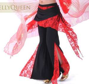 tribal belly dance costume lace pants skirt 10colours  