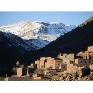  Berber Village in Ouarikt Valley, High Atlas Mountains 