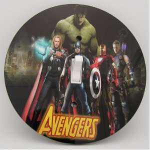 com The Avengers Movie 2012 Light switch Cover 5 Inch Round (12.5 cms 