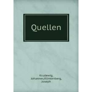  Quellen Johannes,Klinkenberg, Joseph Krudewig Books