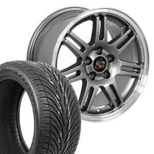  Anniversary Deep Dish Style Wheels Tires  Gunmetal 17x9 Automotive