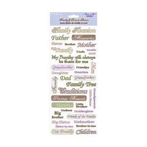   Family & Friends Stickers 5X12 Sheet Family Reunion; 12 Items/Order