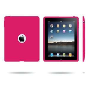 Hot Pink Rubber Silicone Gel Skin Case for Apple iPad Gen 