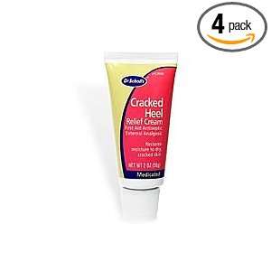 Dr. Scholls Medicated Cracked Heel Relief Cream, 2 Ounce Tubes (Pack 