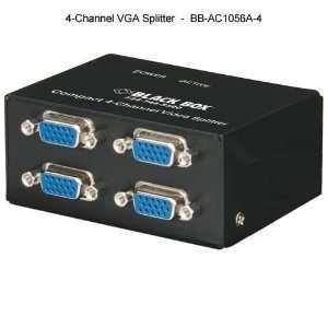  Black Box VGA Video Splitter 4 channel Electronics